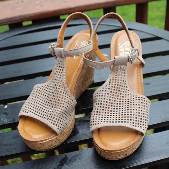 Franco Sarto Clinton 2 Platform Wedge Sandals size 7 - Picture 12 of 15